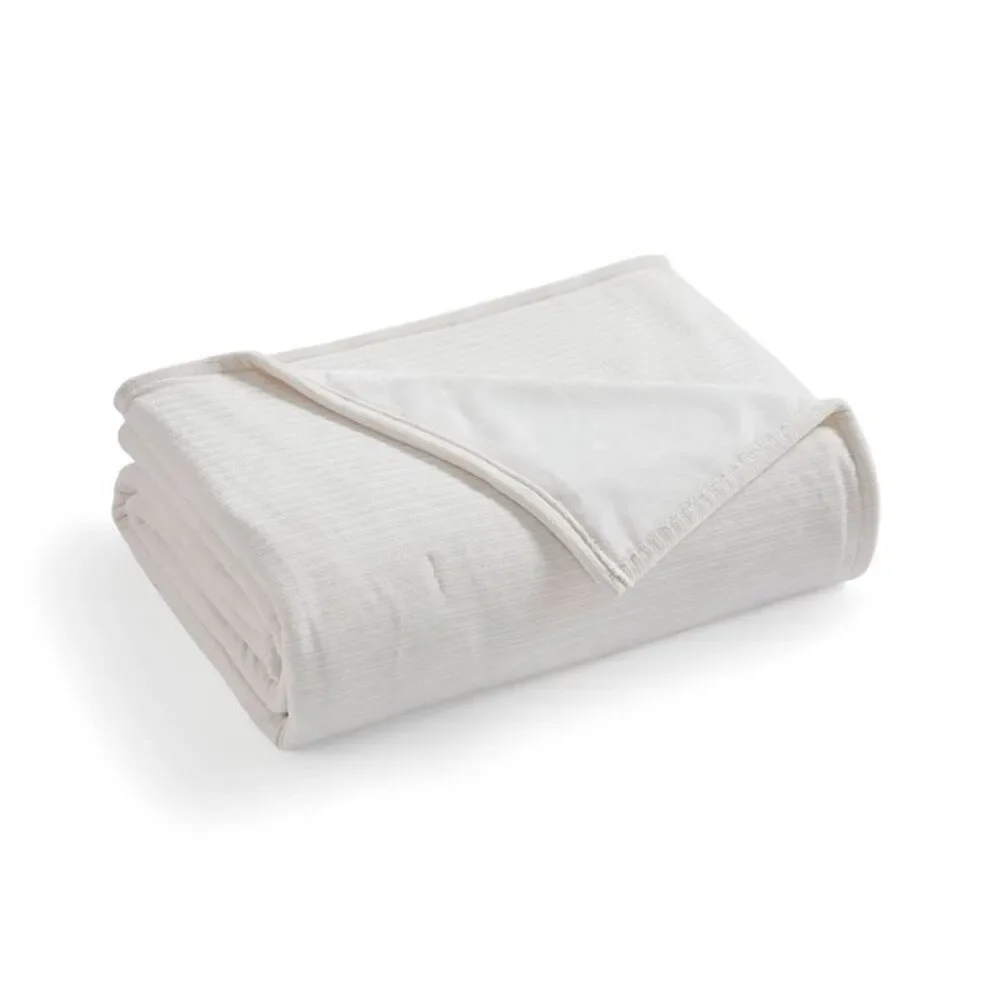 Brookstone Full/Queen Heated Chenille Knit Blanket Ivory